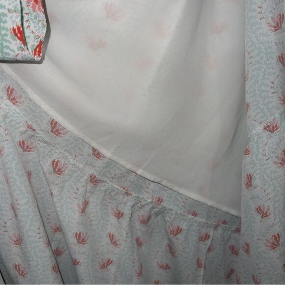 NWT Hill House Green Trailing Vine The Mirabel Skirt Multi Crepe Wrap Skirt XL - Picture 11 of 12